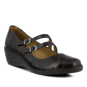 Spring Step Thorny : Brown Patent - Womens